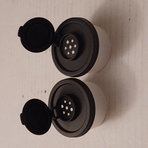 Other - 4/$30 New Mini Salt & Pepper Shakers - Black Plastic Caps
